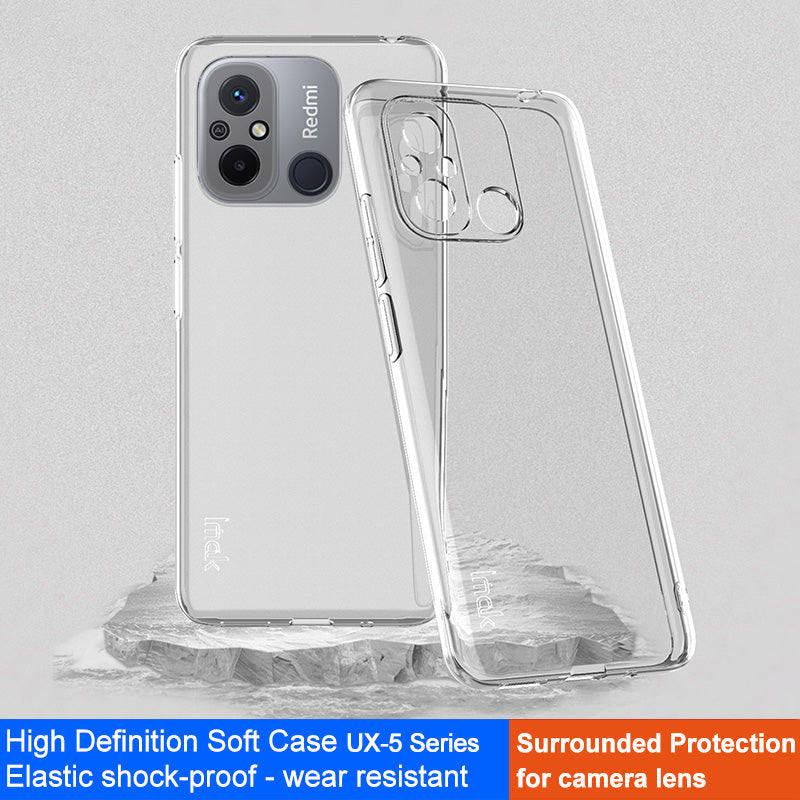 IMAK UX-5 Series for Xiaomi Redmi 12C 4G Anti-Yellowing Soft TPU Protective Phone Case Scratch-resistant Cell Phone Cover IMAK UX-5 Series for Xiaomi Redmi 12C 4G Anti-Yellowing Soft TPU Protective Phone Case Scratch-resistant Cell Phone Cover